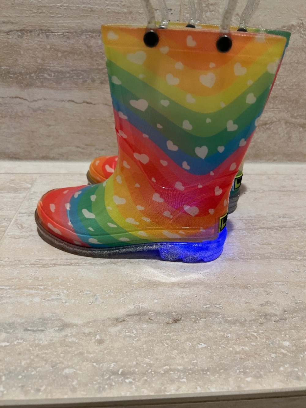 “Western Chief “Sparkly Light Up Rain Boots